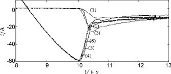 圖4緩沖二極管恢復(fù)反向阻斷能力后的ids，irs波形