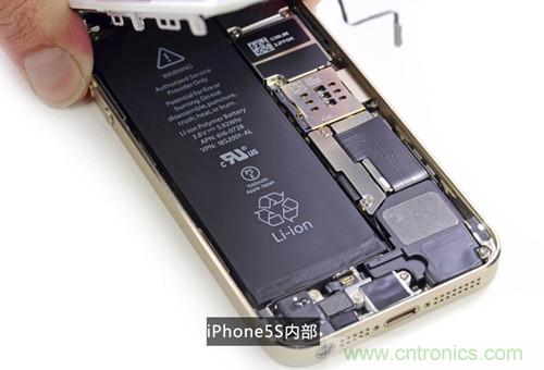 土豪金iPhone 5S拆解：內(nèi)部結(jié)構(gòu)升級(jí)，維修難度增加