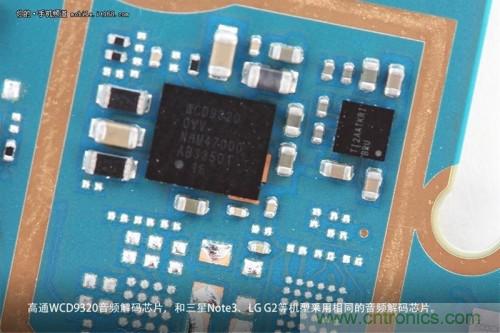 WCD9320音頻解碼芯片，和Note 3以及G2上采用的一模一樣