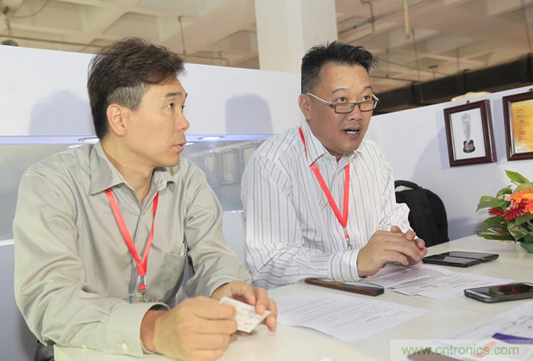 左二，Keystone亞太設(shè)計與制造總監(jiān)Steven Chua