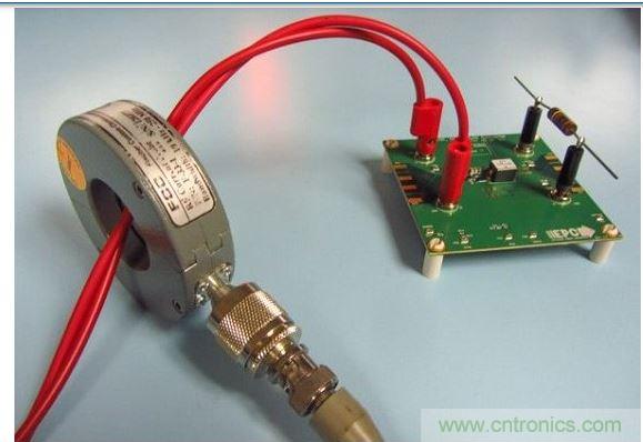 用Fischer F-33-1電流探頭進(jìn)行高頻電流的測試。