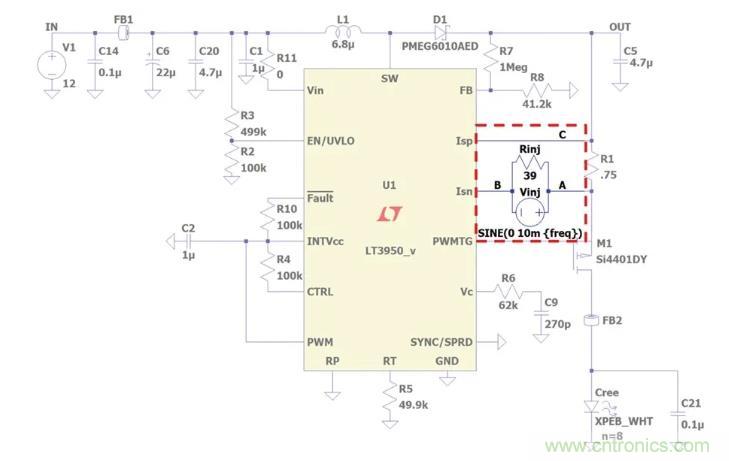玩轉(zhuǎn)LTspice丨生成LED驅(qū)動器的波德圖，你學會了沒？