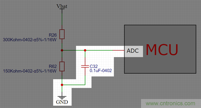 電池電壓偵測(cè)電路&ldquo;踩坑&rdquo;：分壓電阻的精度竟然是5%，不是1%