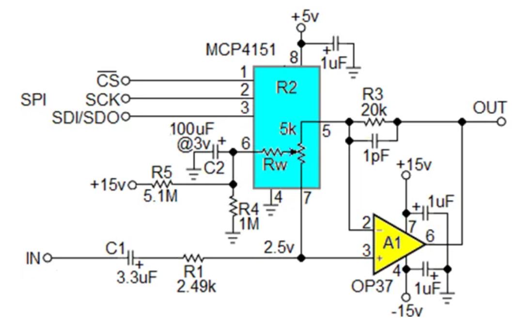 數(shù)字電位器能否代替電路中的機(jī)械電位器？