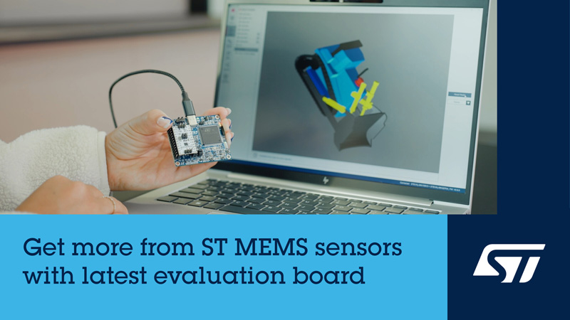 意法半導(dǎo)體升級(jí)傳感器評估板STEVAL-MKI109D，加快即插即用傳感模塊評估