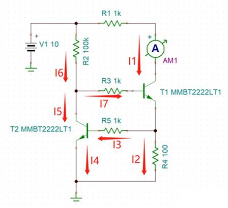 2個(gè)NPN三極管組成的恒流電路，如何工作？