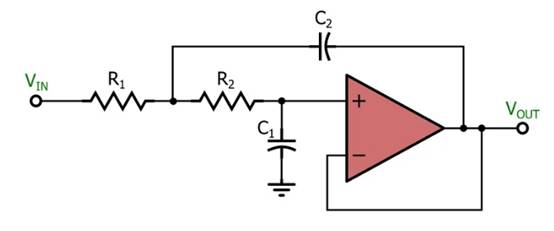 電感器輸出，運(yùn)算放大器輸入：二階有源濾波器簡(jiǎn)介